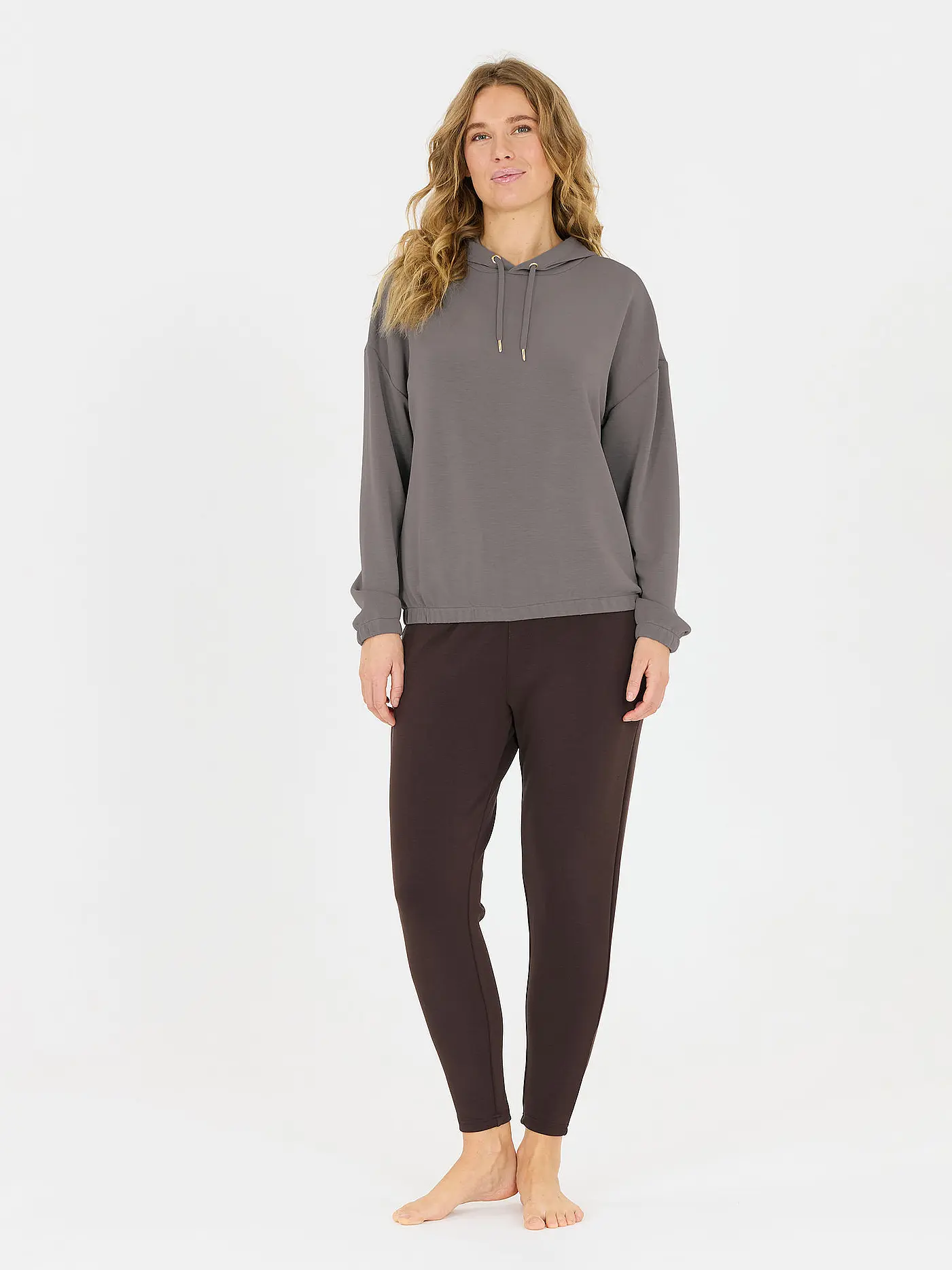ATHLECIA | Damen Fitnesshoodie Namier | olive